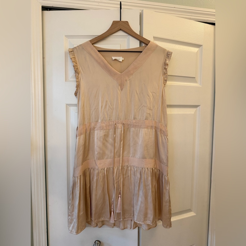 FLANNEL Australia silk tiered ruffle dress